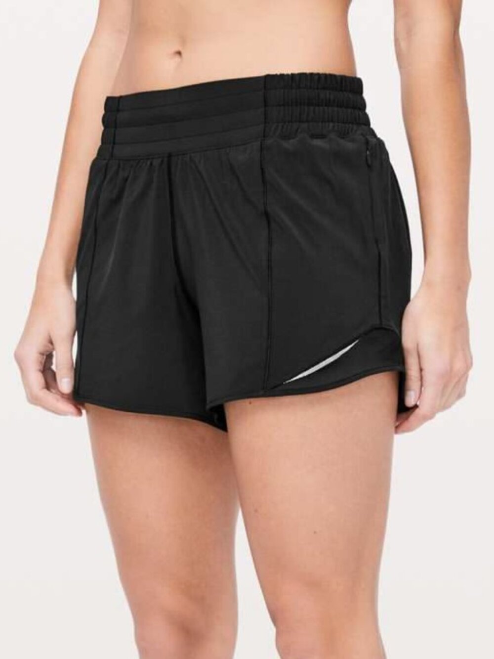 Lululemon Women's Hotty Hot Short *High-Rise Long 4" Black (First Release) Sz 4